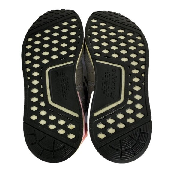Adidas NMD R1 Running Shoes Grey Size 5.5 Sneakers Reflective Foam Cushioned NEW - Picture 8 of 11